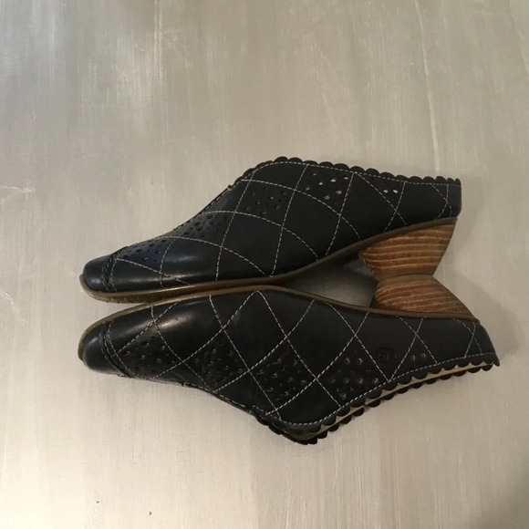 NWOT JOSEF Seibel Cyber Equipe Tina Leather Women’s  Mule (Size 36 EUR) Black - Picture 4 of 8